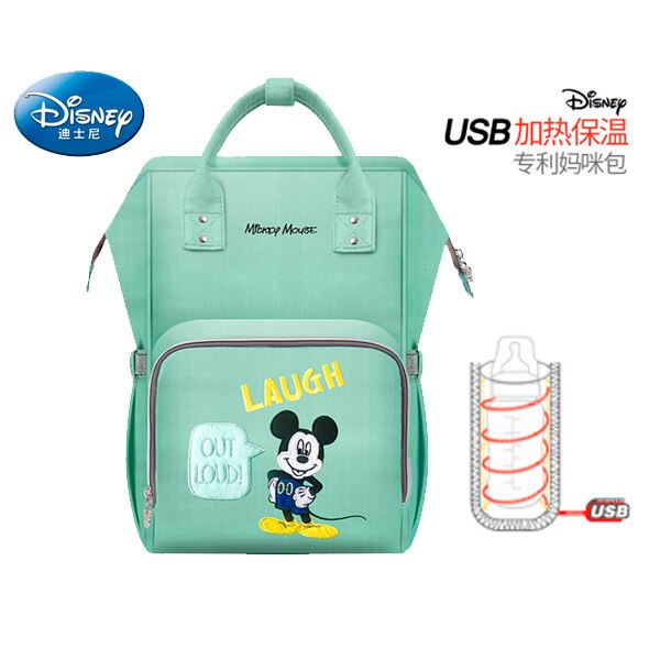 Disney Diaper Bag with USB Bottle Warmer